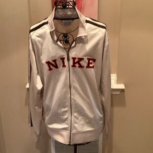 Nike Women's Beige,brown and orange Nike jacket.